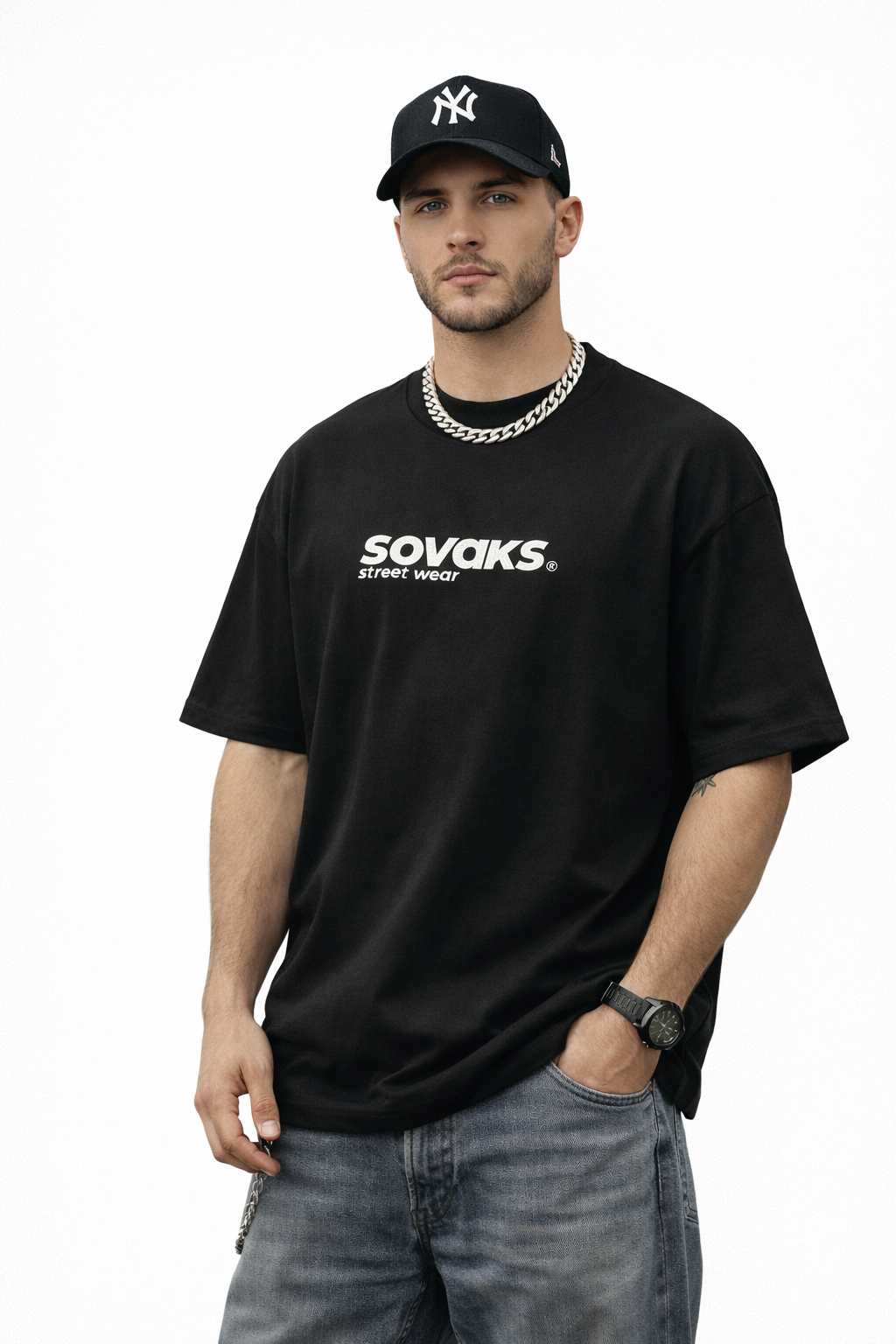 svx studio black tee